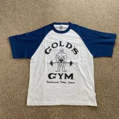 ゴールドジム　ラグランTシャツ　Mネイビーのサムネイル