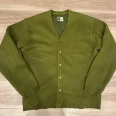 TOWNCRAFT SOLID SHAGGY CARDIGAN GRN KAJA