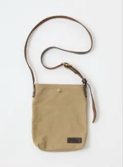 HERITAGE LEATHER CANVAS SACOCHE BAG カーキ