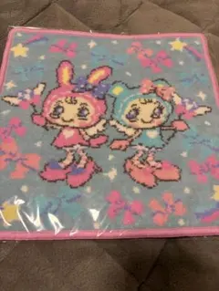 メゾピアノ　シェニール織ハンカチ　ベリエちゃん　ブルーベリエちゃん　ハンカチ