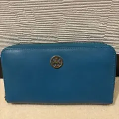 Tory Burch 青色 長財布