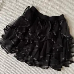 美品　ROYAL PARTY ブラック　フリルミニスカートのサムネイル