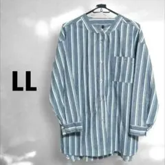 【削除→再出品予定】ストライプシャツ 【LL〜3L】極美品