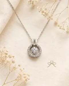 A008「一陽」良き運気の巡りを 一粒 ネックレス sonaダイヤ 18k - メルカリ