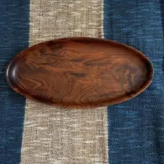 手作り木工芸 銘木欅杢八寸盆 未使用商品 - メルカリ