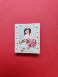 *⃝̣◌⑅⃝◍♡ミニチュア絵本・バレンタイン (ピンク⑦-16)◌*⃝̥◍♡