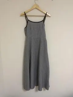 【GRL】チェック柄キャミソールロングワンピース