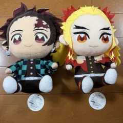 鬼滅の刃　ぬいぷりけおすわりBIG 煉獄杏寿郎 竈門炭治郎 2個セット