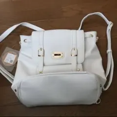 未使用！白リュック