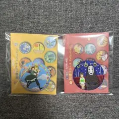 ハウルの動く城　刺繍缶バッジ　スタジオジブリ　ハウルとソフィ　千と千尋の神隠し