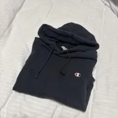 Champion フーディ　パーカー　ブラック