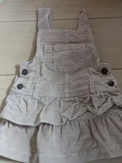 babyGap ベージュ フリルジャンバースカート 80cm