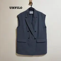 美品 UNFILO TENNEN TOUCH テーラードジレ 接触冷感 L