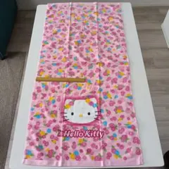 サンリオ ハローキティ カオハナ 千鳥柄キティ バスタオル 未使用