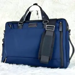 訳あり】TUMI 2way ビジネスバッグ ネイビー A4 PC 社外ベルト - メルカリ