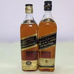 未開栓 古酒 ジョニーウォーカー ブラックラベル 1000ml 750ml 2本