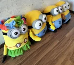 ミニオン ぬいぐるみ 4体セット ハワイアン バナナ クマ USJ景品