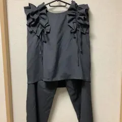 ♡ダークグレー フリルセットアップ