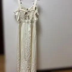 One wayロングワンピース アイボリー生地厚めのサムネイル