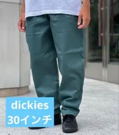 dickies ディッキーズ ダークグリーン プリーツ テーパードパンツ