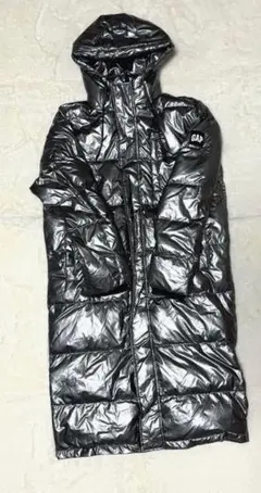 GAP シルバー　ダウンジャケット　ロングダウン　ベンチコート
