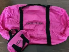 値下げ　CECIL McBEE ピンクボストンバッグ 　エコバッグ