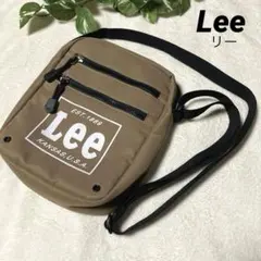 Lee リー ミニショルダーバッグ ブラウン ロゴプリント 2回使用のサムネイル