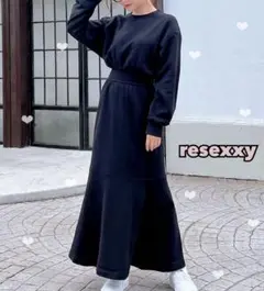 RESEXXY ♡ スウェットマーメイドワンピース ♡ Sサイズ ブラック