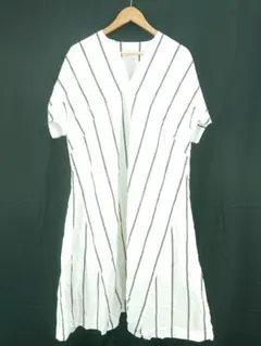 Demi-Luxe BEAMS ストライプ チュニック 半袖 レディース　◾️のサムネイル