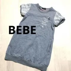 BEBE べべ レース袖ワンピース