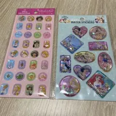 ディズニープリンセス　ウォーターシール　ストーンシール　新品未開封　2点セット