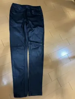 ZARA 革パンツ風ストレッチパンツ　160
