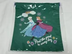 アナ雪 オーマイカフェ アナと雪の女王 巾着 エルサ アナ オラフ新品未使用品