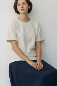 クレージュ　ワッフル素材　ロゴ　Tシャツ　ホワイトのサムネイル