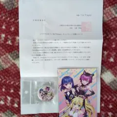 ミヤクラ 公式Xキャンペーン当選品 缶バッジ＆イラストカード