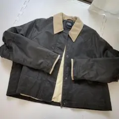 ザラ　ウォッシュ加工　ブルゾン　 ジャケット　冬秋　極美品　ゆったりめ