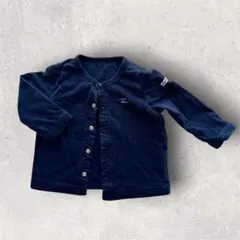 ミキハウス ブランドロゴ刺繍入り カーディガン