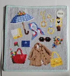 フェイラー × 和光「WAKO CLOSET」ハンカチ ライトグレー