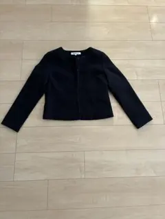 NATURAL BEAUTY BASIC ブラック ノーカラージャケット M