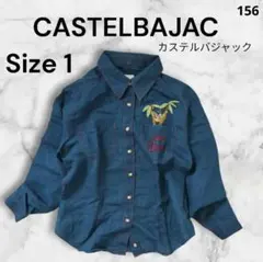 美品【CASTELBAJAC】 長袖シャツ 刺繍 デニム サイズSのサムネイル