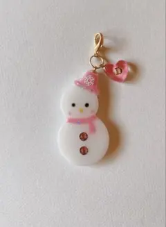 レジン　スノーマンチャーム　No.5