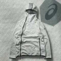 archive asics asymmetry zip hoodie y2k