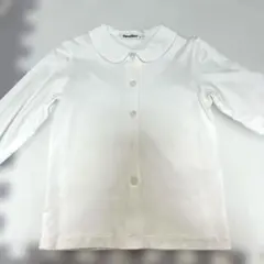 美品　familiar 襟付き長袖ブラウス ホワイト 受験