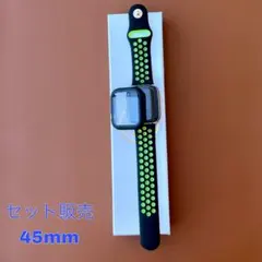 アップルウォッチ7スポーツバンド　カバーケース45mm ブラック