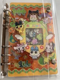 たまごっち チャーム付 A6シャカシャカノート☆シール帳 カバーとクリアポケット