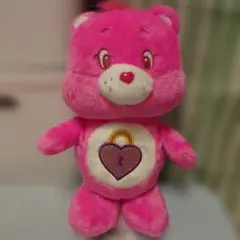 Care Bears ぬいぐるみ ピンク ハート 鍵