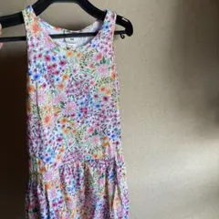 H&M 花柄 ノースリーブワンピース 8-10A