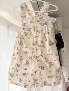 next 花柄 ジャンバースカート クリーム色