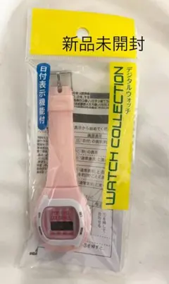 レディース腕時計 デジタル腕時計 デジタルウォッチ 非防水 新品未開封 ピンク色