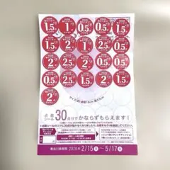 ヤマザキ春のパンまつり　応募シール30点　一皿分